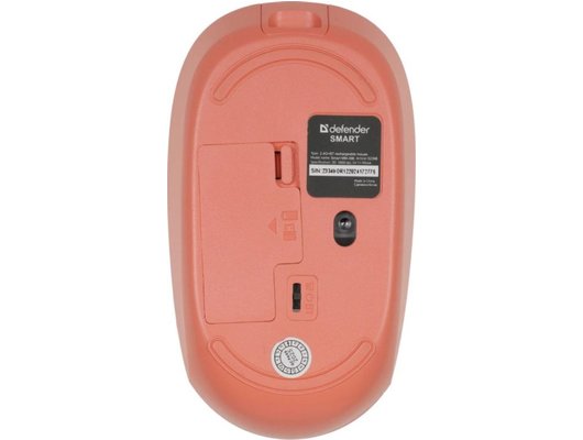 Мышь беспроводная Defender Smart MM-396 красный