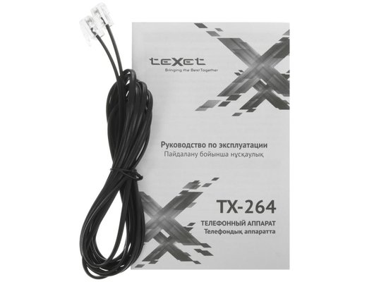 Проводной телефон TeXet TX-264 черный