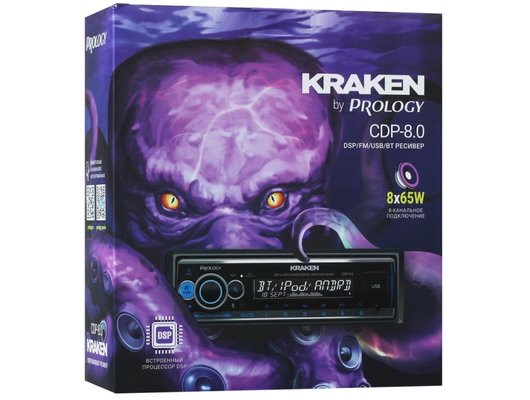 Автомагнитола PROLOGY CDP-8.0 KRAKEN