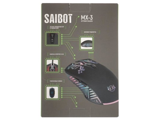Мышь проводная игровая TFN Saibot MX-3