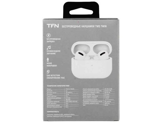 Гарнитуры TWS стерео TFN TWIN WHITE