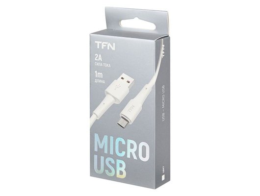 Кабель TFN microUSB 1.0m white (TFN-CMICUSB1MWH)