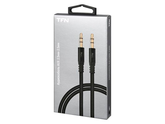 Кабель TFN AUX forza 1.0m black (TFN-CFZAUXMET1MBK)