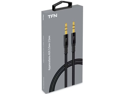 Кабель TFN AUX forza 1.0m black (TFN-CFZAUXMET1MBK)