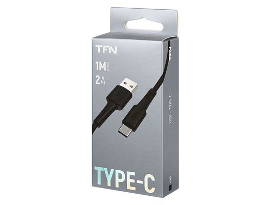 Кабель TFN TypeC 1.0m black (TFN-CUSBCUSB1MBK)