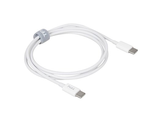 Кабель TFN TypeC-TypeC 1.0m TPE white (TFN-CUSBCC1MTPWH)