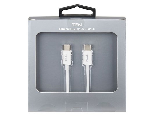 Кабель TFN TypeC-TypeC 1.0m TPE white (TFN-CUSBCC1MTPWH)