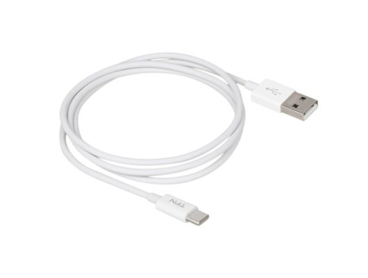 Кабель TFN TypeC 2A 1.0m TPE white (TFN-CUSBCUSB1MTPWH)