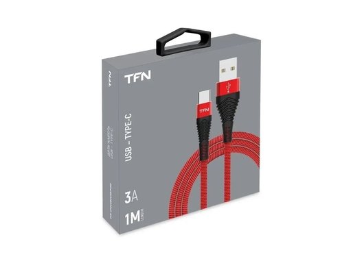Кабель TFN TypeC forza 3A 1.0m red-black (TFN-CFZUSBCUSB1MRD)