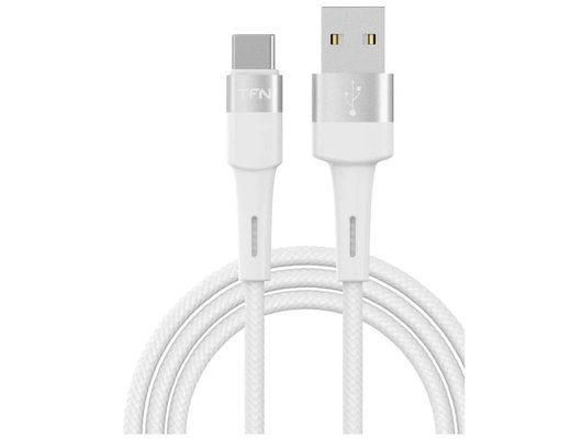 Кабель TFN TypeC Envy 1.2m нейлон white (TFN-C-ENV-AC1MWH)