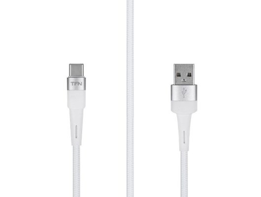 Кабель TFN TypeC Envy 1.2m нейлон white (TFN-C-ENV-AC1MWH)
