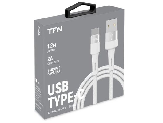 Кабель TFN TypeC Envy 1.2m нейлон white (TFN-C-ENV-AC1MWH)