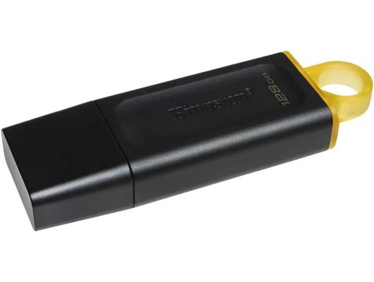 USB Флеш Kingston 128GB USB 3.2 DataTraveler Exodia DTX/128GB черный/желтый
