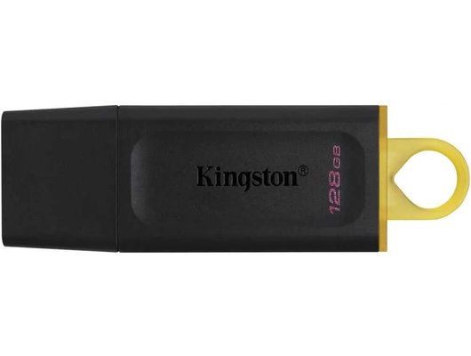 USB Флеш Kingston 128GB USB 3.2 DataTraveler Exodia DTX/128GB черный/желтый