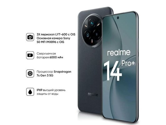 Смартфон Realme 14 Pro+ 12/512Gb Gray