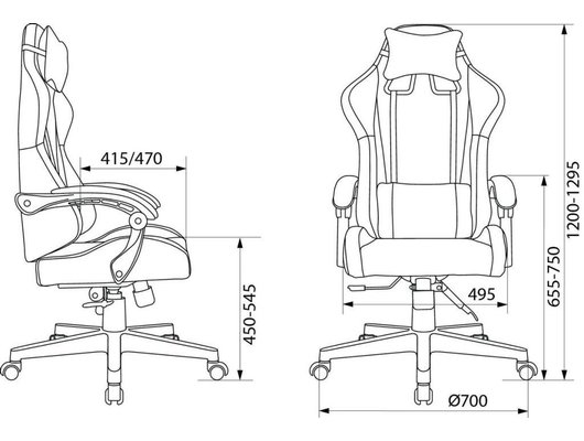 Кресло Zombie GAME TETRA Black/Red