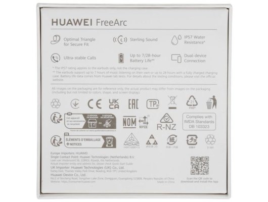 Гарнитуры TWS стерео HUAWEI FREEARC СЕРЫЙ (MOOSE-T00)