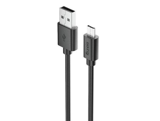 Кабель OLMIO USB 2.0 - microUSB,  2м, 2.1A, черный 38660