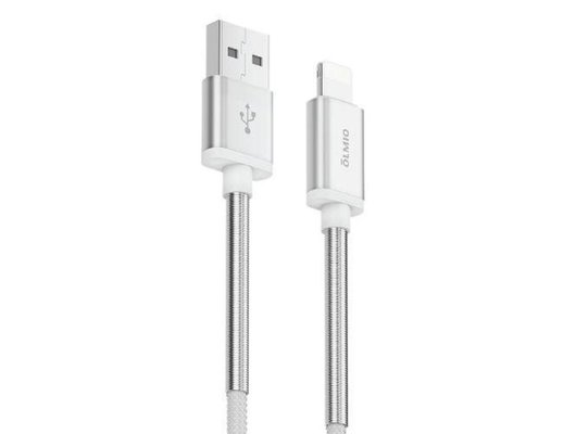 Кабель OLMIO USB 2.0 - lightning, 1.2м, 2.1A, белый,  38645