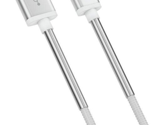 Кабель OLMIO USB 2.0 - lightning, 1.2м, 2.1A, белый,  38645