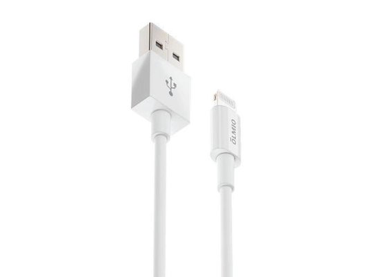 Кабель OLMIO USB 2.0 - Lightning 1м белый 038655