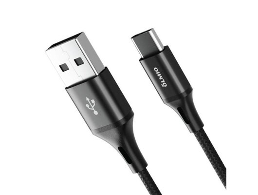 Кабель OLMIO BASIC, USB 2.0 - Type-C, 1.2м, 2.1A, черный, 41638