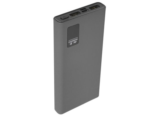 Внешний аккумулятор OLMIO QR-10 10000mAh space-gray 044451