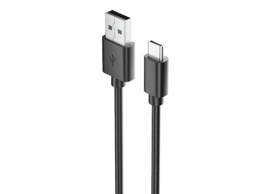 Кабель OLMIO USB 2.0 - USB type-C 1м чёрный 038773