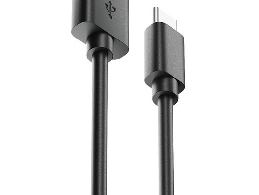 Кабель OLMIO USB 2.0 - USB type-C 1м чёрный 038773