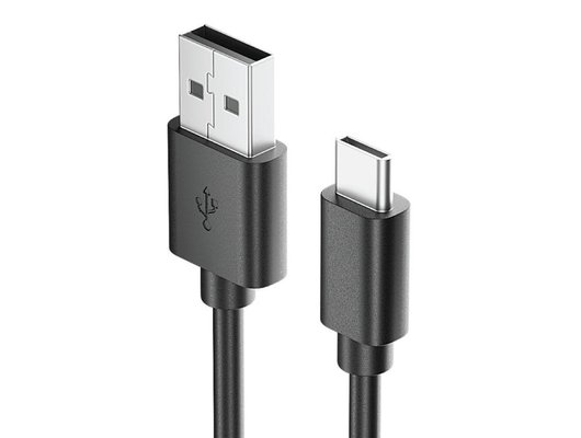 Кабель OLMIO USB 2.0 - USB type-C 1м чёрный 038773
