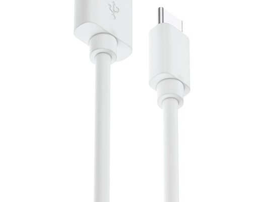 Кабель OLMIO USB 2.0 - USB type-C 1м белый 038899