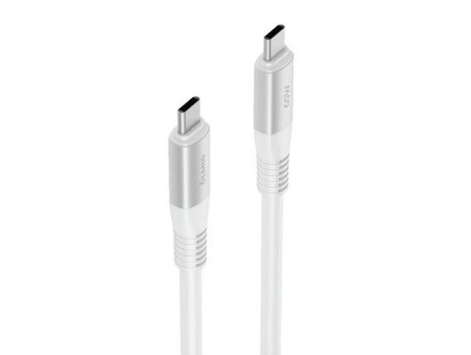 Кабель OLMIO SHIELD, Type-C - Type-C, 60W, USB2.0, 1.2м, белый, 41715