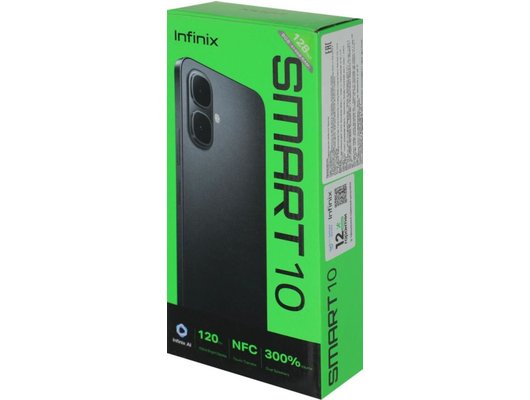 Смартфон Infinix Smart 10 4/128Gb Silver