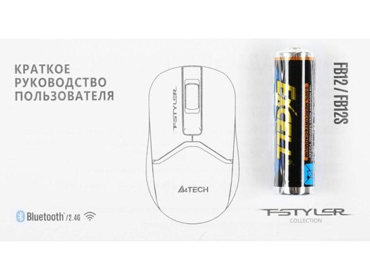Мышь беспроводная A4Tech Fstyler FB12 черный
