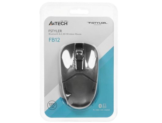 Мышь беспроводная A4Tech Fstyler FB12 черный