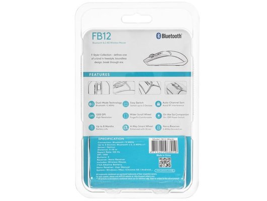 Мышь беспроводная A4Tech Fstyler FB12 черный