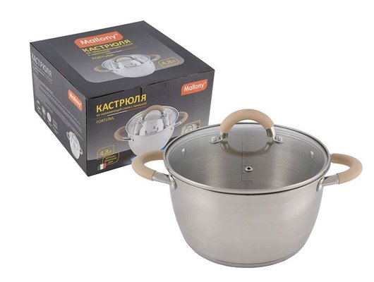 Кастрюля MALLONY Fortuna, 4,5 л