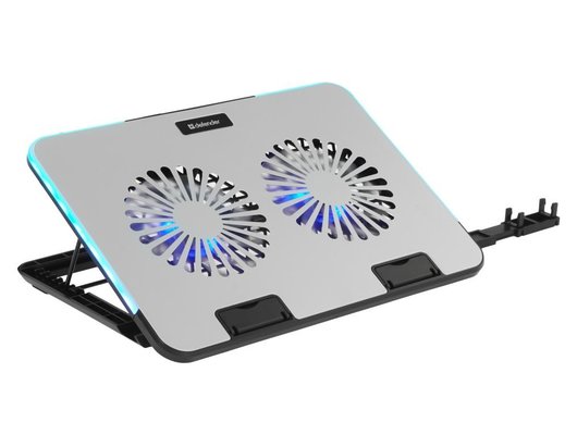 Подставка для ноутбука Defender NS-519 RGB металлик