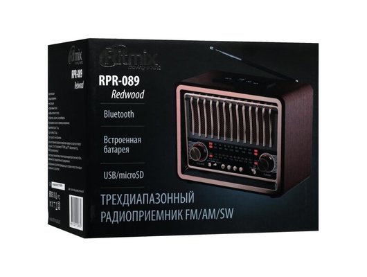 Радиоприемник Ritmix RPR-089 Темное дерево