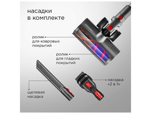 Пылесос РЕДМОНД VH1310 СЕРЫЙ