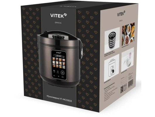 Мультиварка VITEK VT-MC0503 черный/черный