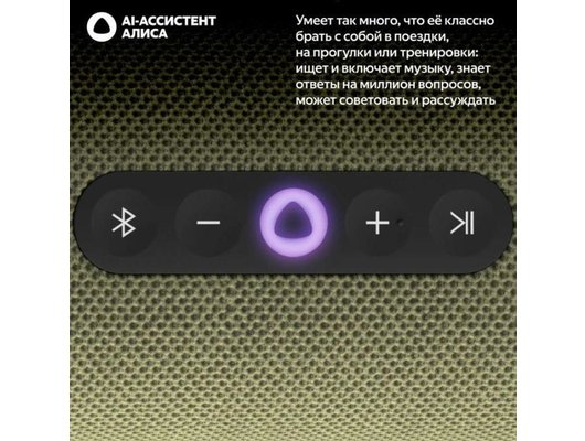 Умная колонка ЯНДЕКС СТАНЦИЯ СТРИТ YNDX-00030GRN (ЗЕЛЕНЫЙ)