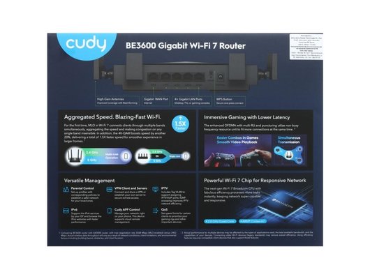 WiFi роутер Cudy WR3600 BE3600 Wi-Fi 7