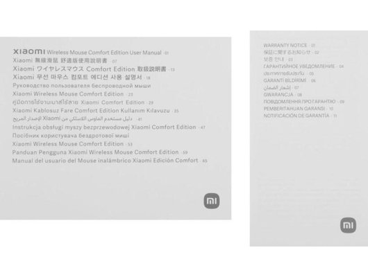 Мышь беспроводная Xiaomi Wireless Mouse Comfort Edition (черная) BHR9359GL