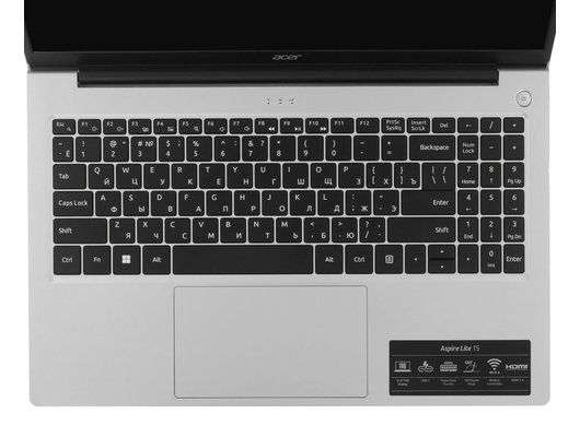 Ноутбук Acer Aspire Lite 15 AL15-42P-R0VS/NX.D3SCD.004/Ryzen7-7730U/16Gb/512Gb/15.6 FHD IPS/DOS серебристый