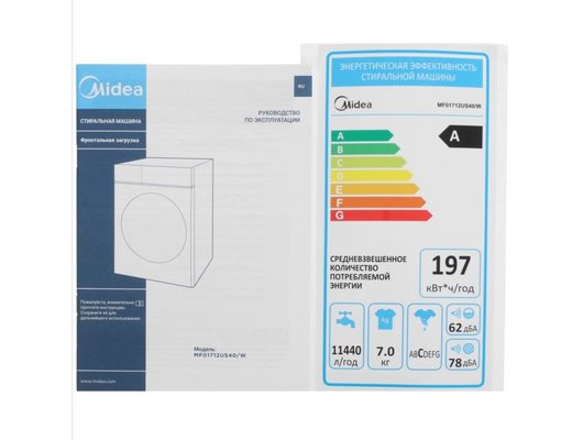 Стиральная машина MIDEA MF01712US40/W