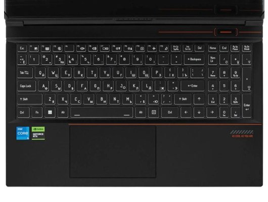 Ноутбук игровой Machenike S15 Pulsar/JJ00GY00KRU/Core i5-12450H/16Gb/512Gb/15.6 FHD 165Hz/RTX 4050 6 Gb/DOS черный