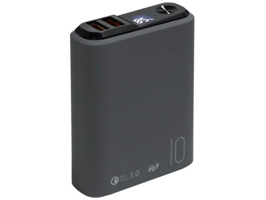Внешний аккумулятор OLMIO QS-10 10000mAh 22.5W темно-серый (039186)