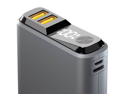 Внешний аккумулятор OLMIO QS-10 10000mAh 22.5W темно-серый (039186)