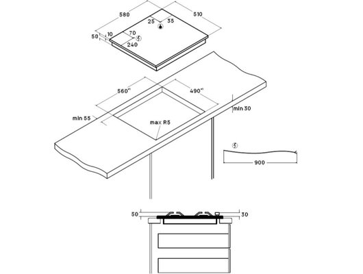 Варочная панель VARD VHGS6434K